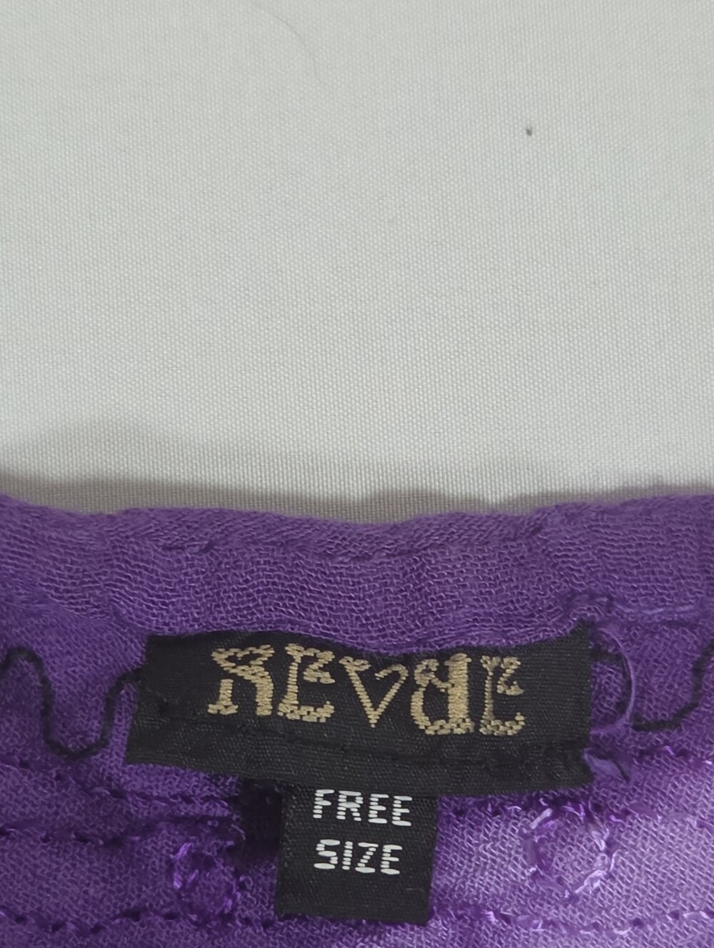 Revue Women's Purple Tie Dye Rayon Sleeveles Boho Festival Hippie - Picture 3 of 7